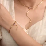 Ruby Snake Bracelet | 18K Yellow Gold Ruby-Eyed Snake with Lab Diamonds​ - Image 4