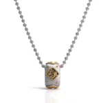 Annular Prosperity Pendant | Dual-Tone 18K Yellow Gold Accents with Diamond (Pendant Only)​