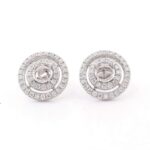*Ethereal Circle Halo Stud Earrings