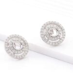 *Ethereal Circle Halo Stud Earrings - Image 3