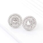 *Ethereal Circle Halo Stud Earrings - Image 2