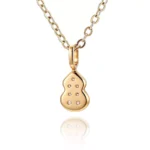 Round Cut Diamond Pendant Necklace Lucky Wulu Gourd Charm Style (pendant only) - Image 2