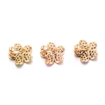 Round Cut Colored Gemstone Pendant Flower Clip-on Charm Style