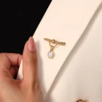 Multi-functional Pendant | Two-in-One 18K Brooch/Pendant with Round Diamond(pendant only) - Image 2