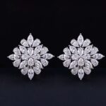 Exquisite 7.04CTW Floral Lab-Grown Diamond Earrings